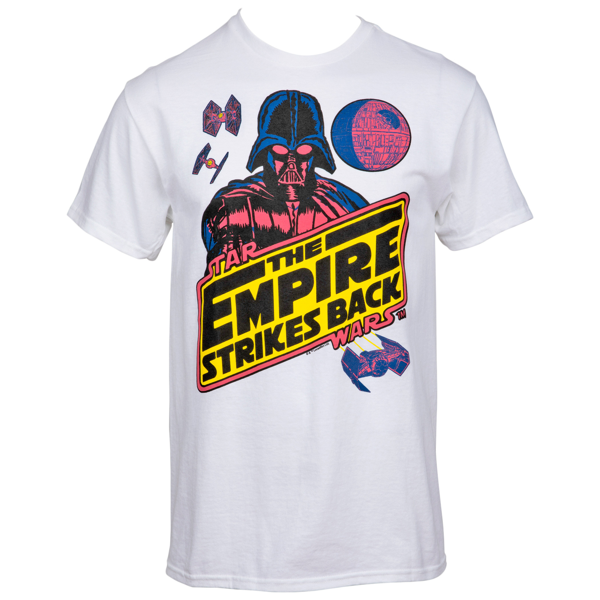 Star Wars The Empire Strikes Back Neon Darth Vader T-Shirt